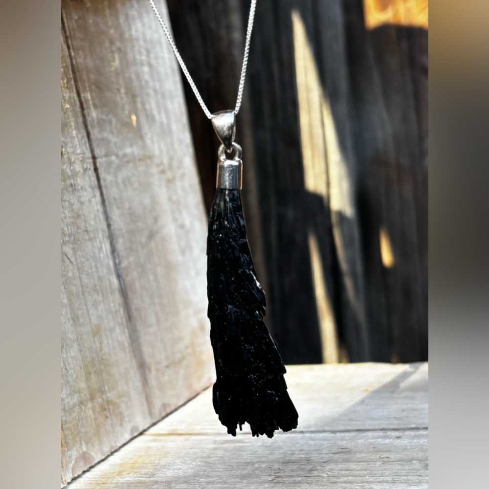 Black Kyanite Necklace - Picture 9 of 11